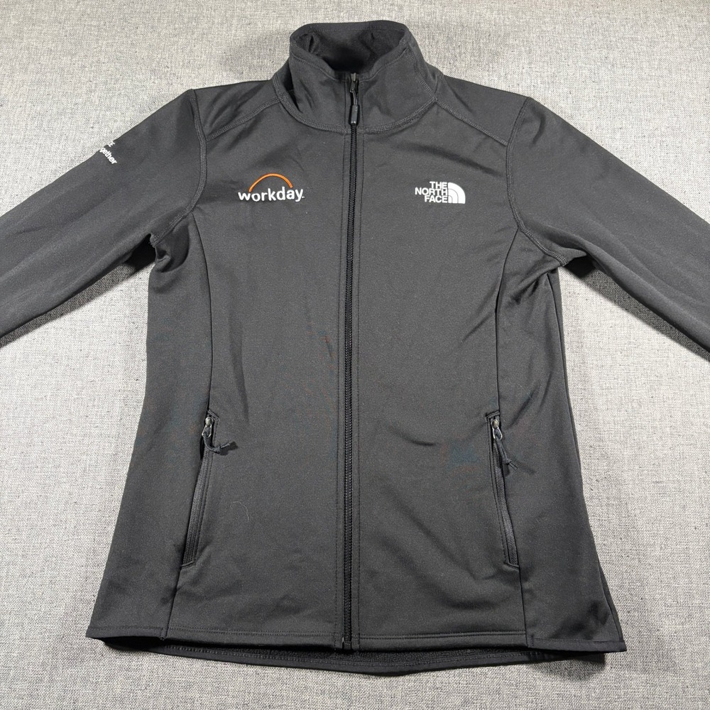 The North Face Skyline Full Zip Jacket Womens Small Black Softshell Fleece